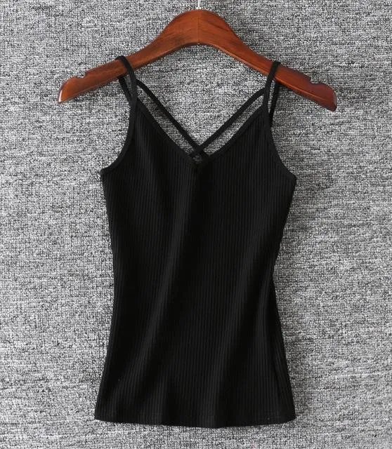 Criss Cross Strap Tank Top