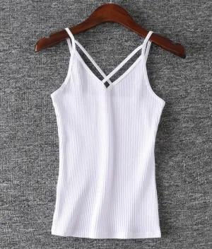 Criss Cross Strap Tank Top