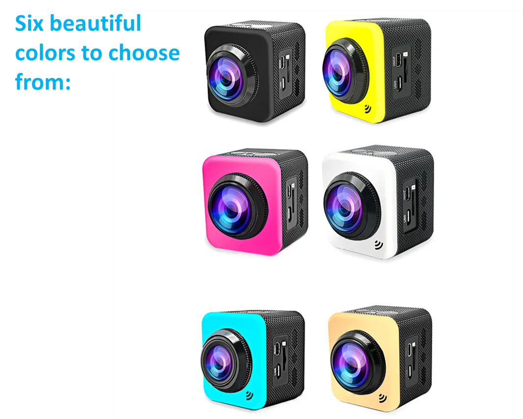 Cube 360S 360 Degree Waterproof Panoramic Sports Camera with WIFI