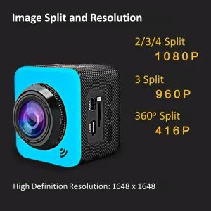 Cube 360S 360 Degree Waterproof Panoramic Sports Camera with WIFI