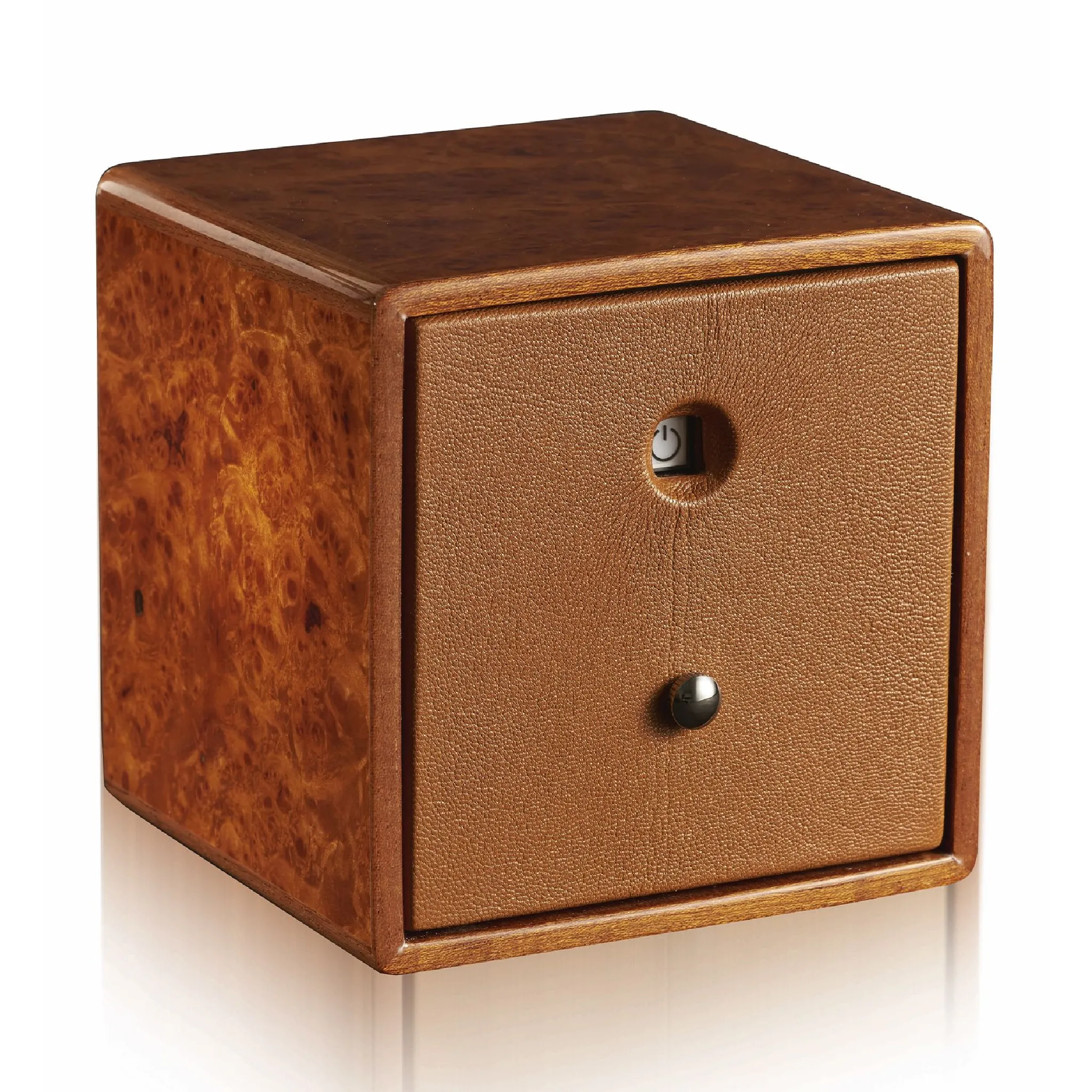 Cube Leather Watch Box | Agresti Tempo Unicco Rosso