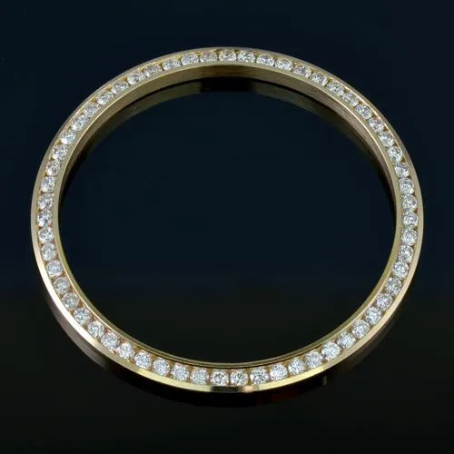 Custom Mined Diamond 26 mm Bezel To Fit Rolex Datejust Or Watch 2.25 Carats