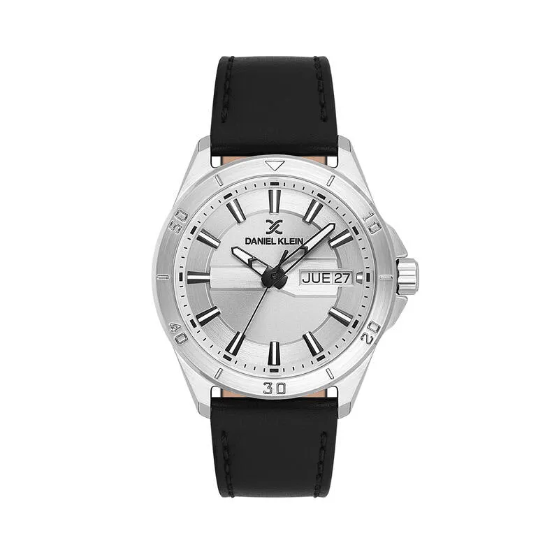 Daniel Klein Premium Men's Analog Watch Black Genuine Leather  DK.1.13975