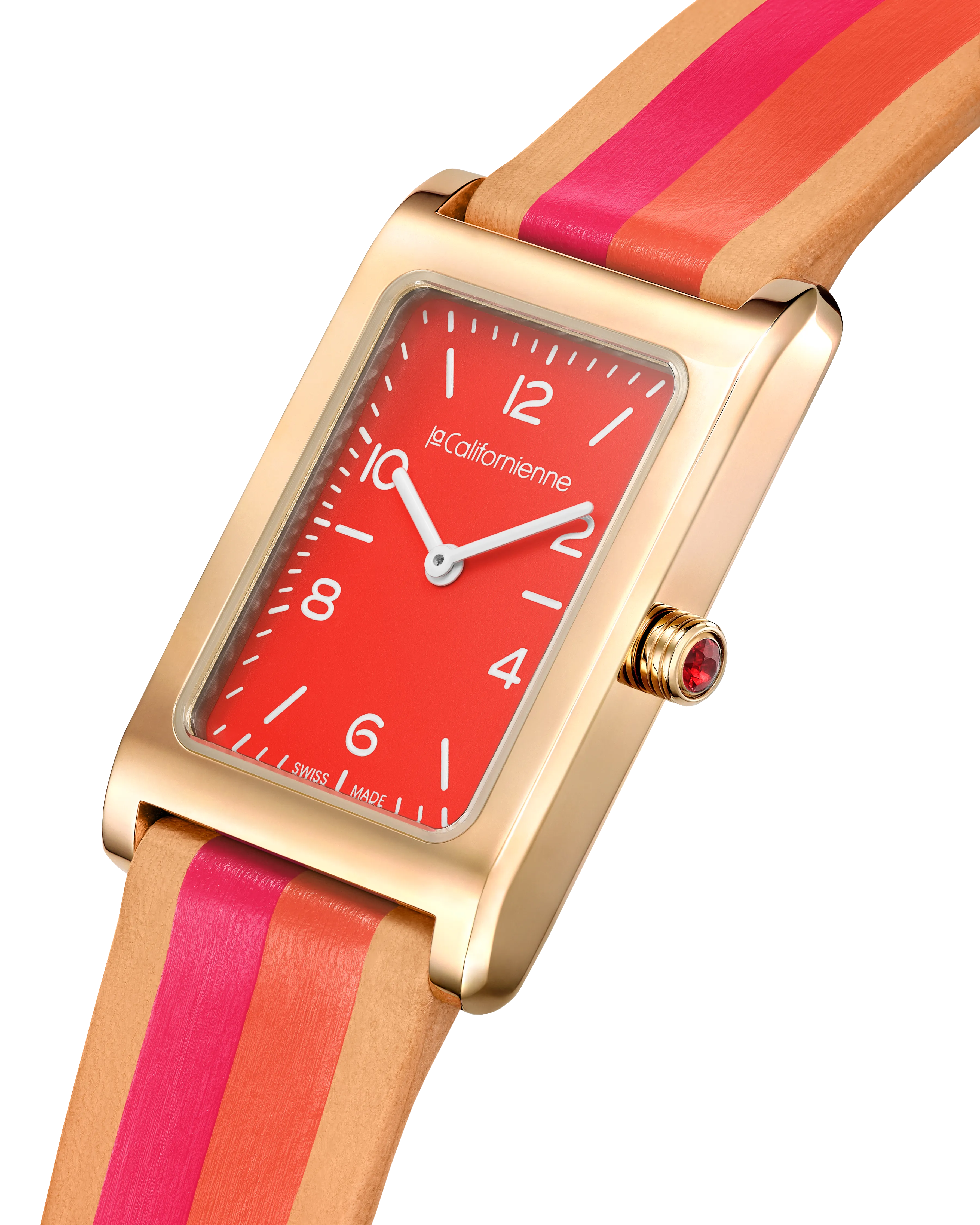 Daybreak Watch in Hot Pink and Orange