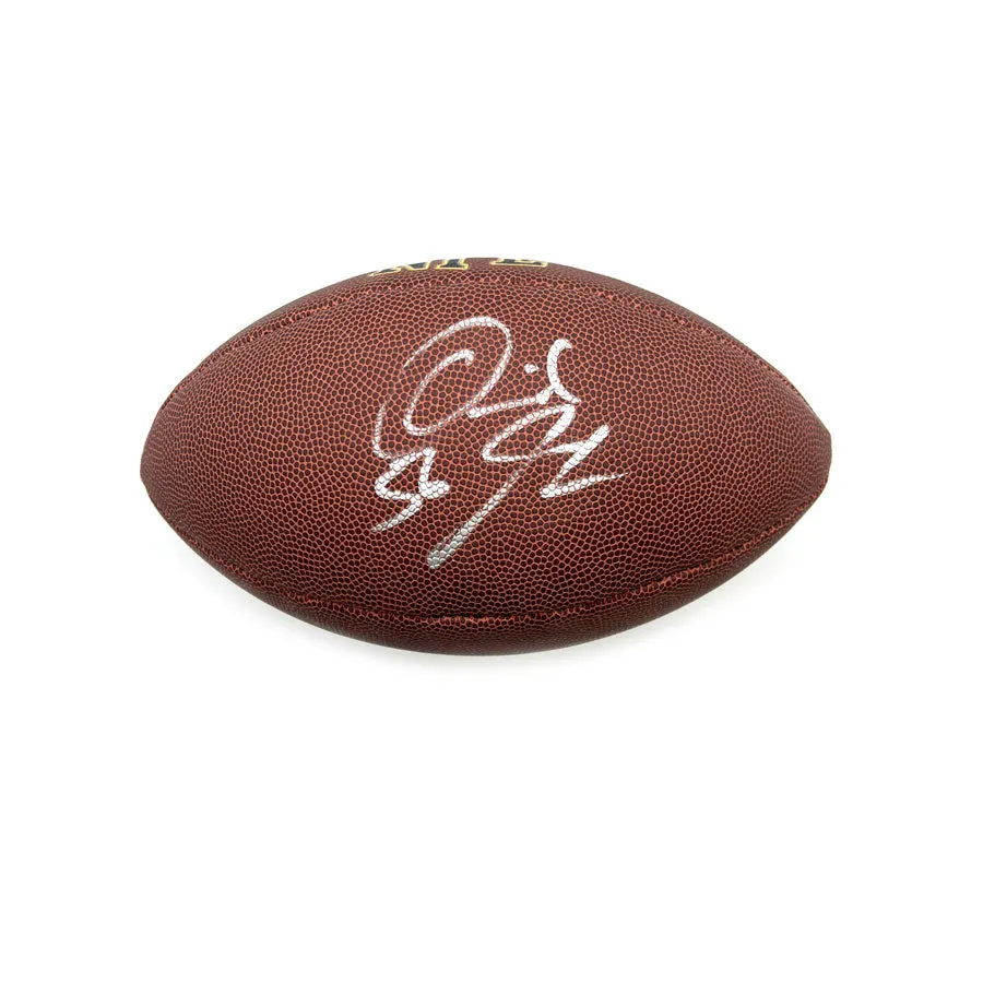 Derrick Johnson Signed Wilson Replica Football