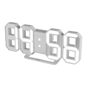 Deșteptător Digital LED 3D, Alb - LTC 04