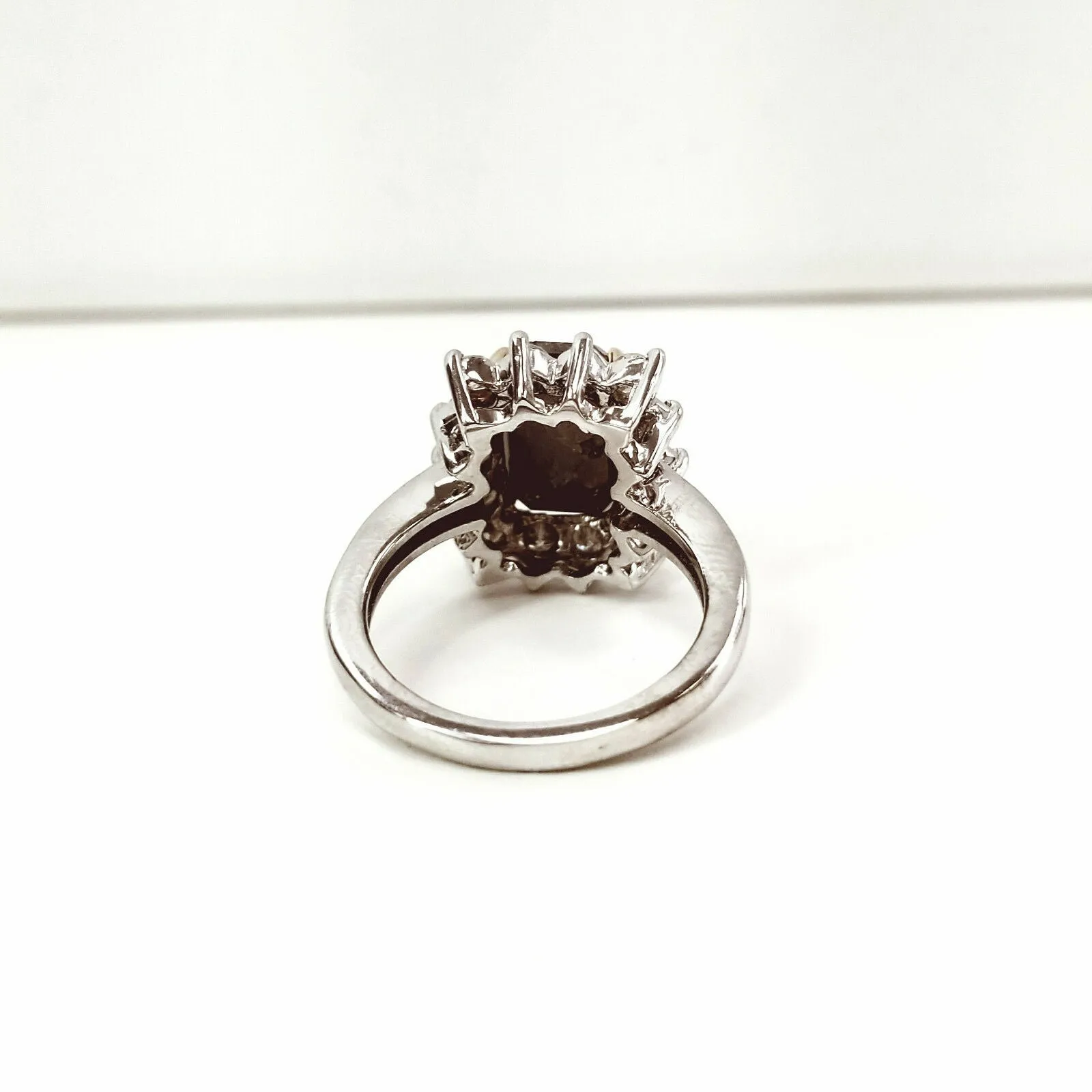 Diamond Engagement Ring Natural Radiant Natural Fancy Black Color 6.00 CTW