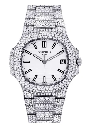 Diamond Patek Philippe Nautilus | Stainless Steel