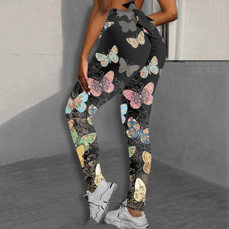 Digital Printed Bowkont Yoga Sports Pants