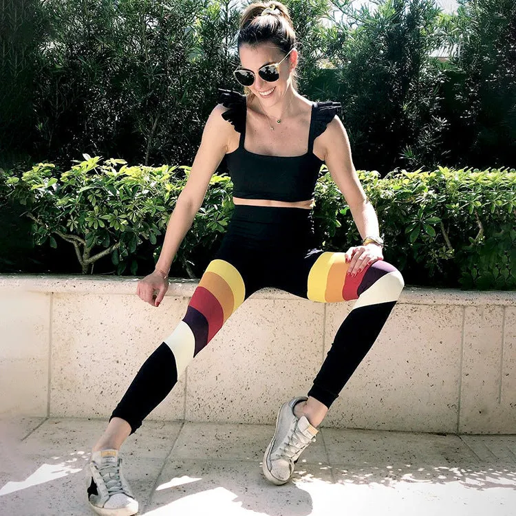 Digital Printed Yoga Fitness Pants Sports Leggings fashion
