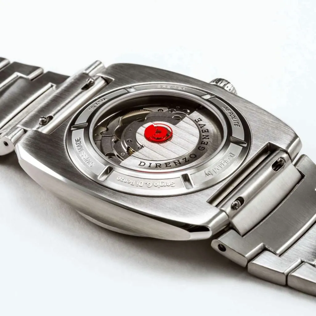 Direnzo DRZ02R Aerolite Grey&nbsp;&amp;&nbsp;Orange Date - Swiss&nbsp;Made