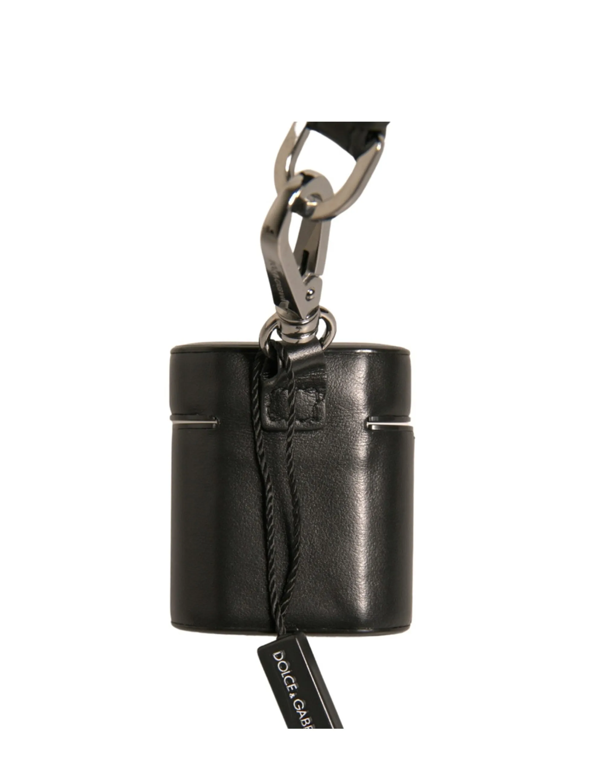 Dolce&Gabbana Unisex Black Airpods Case Polycarbonate Plaque Small Casual Holder