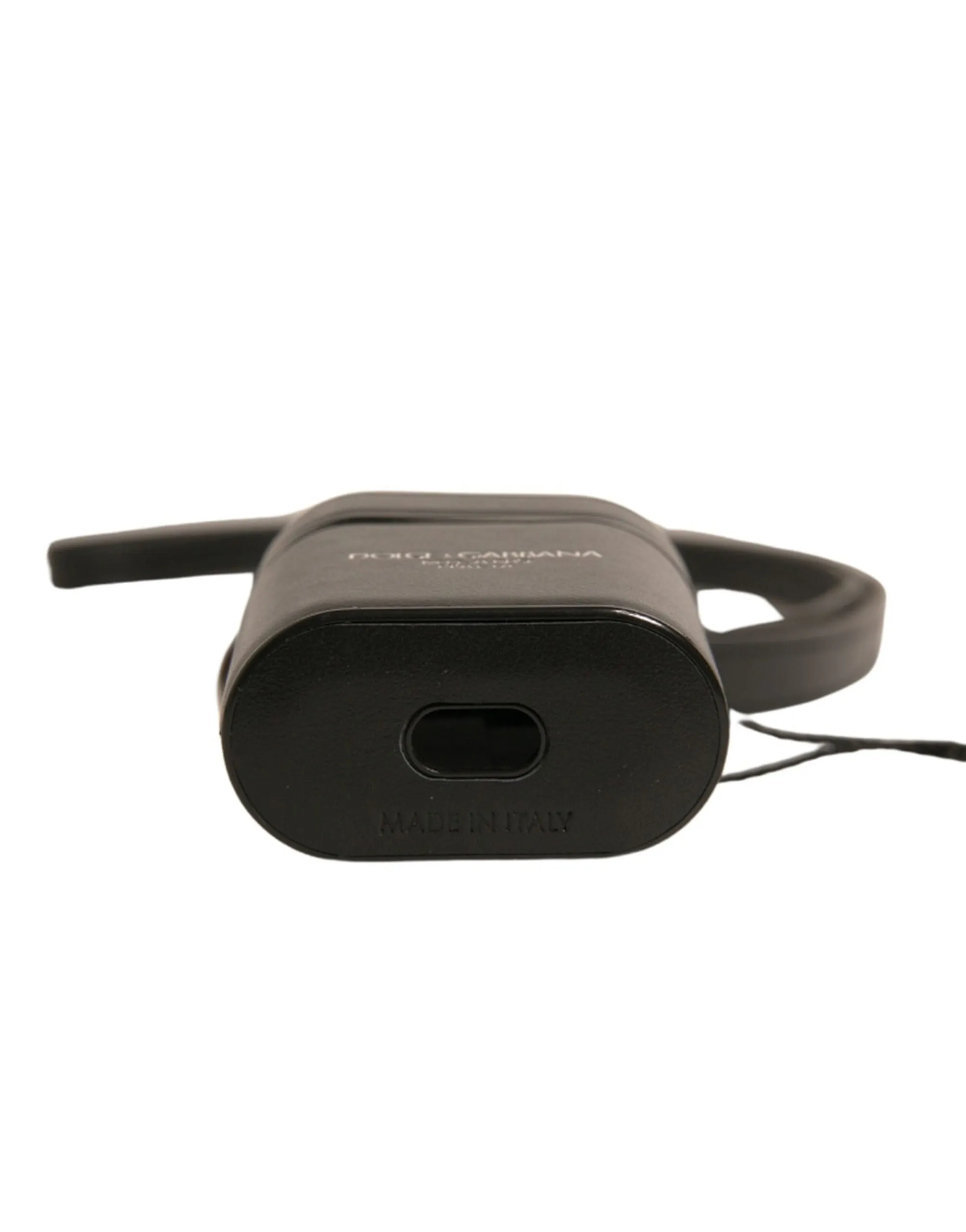 Dolce&Gabbana Unisex Black Airpods Case Polycarbonate Plaque Small Casual Holder