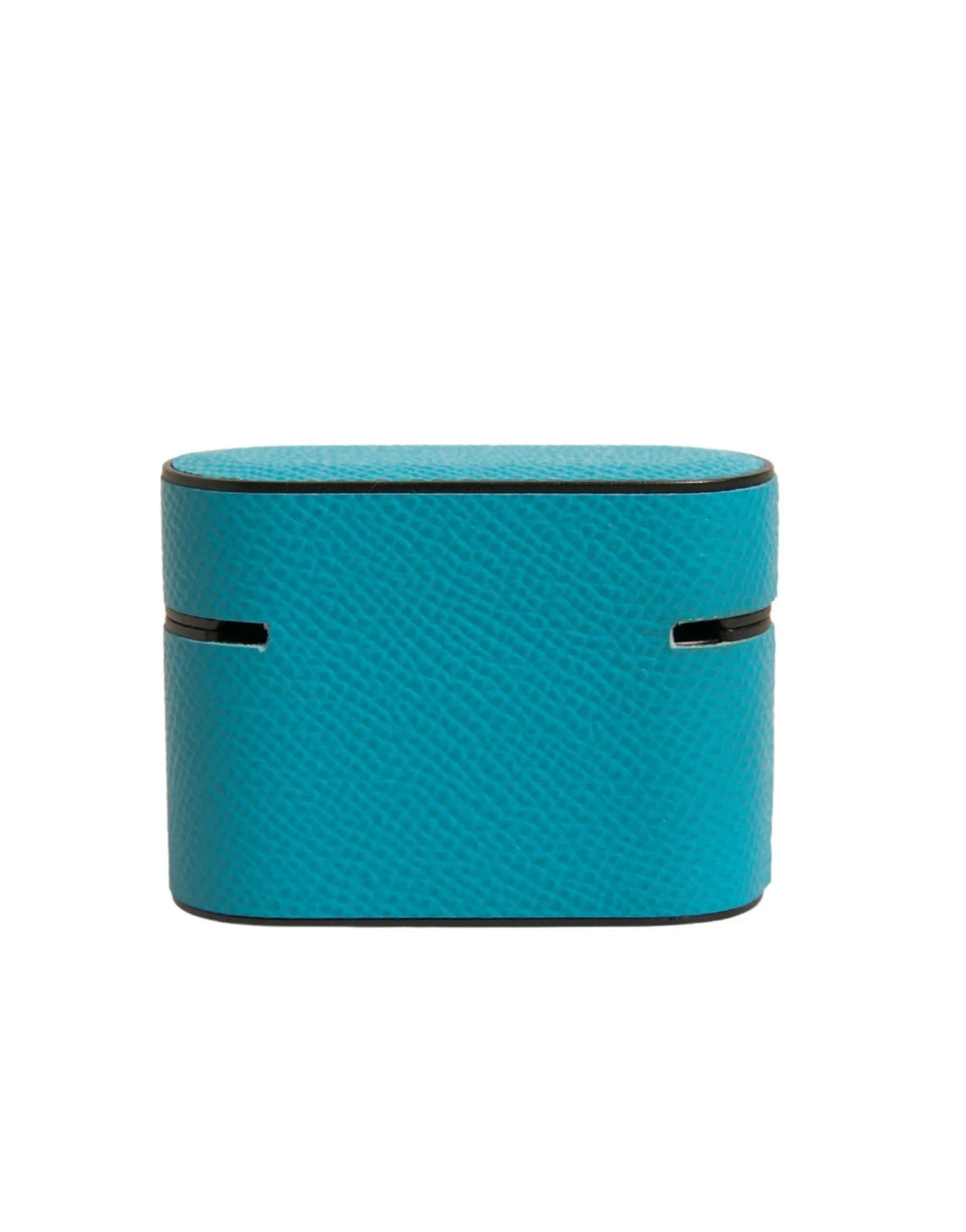 Dolce&Gabbana Unisex Green Airpods Case Leather Solid Plaque Small Casual Holder