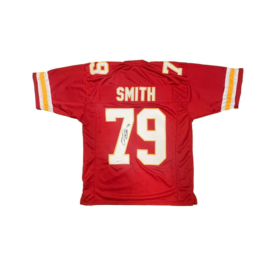 Donovan Smith Signed Custom Red Football Jersey