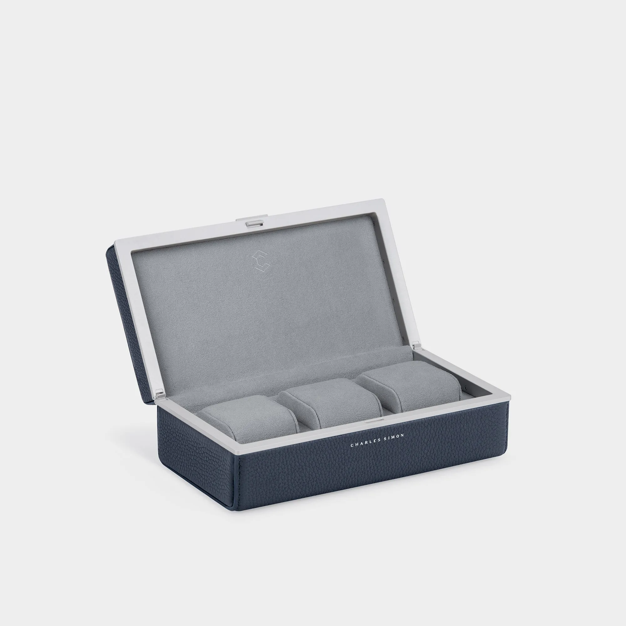 EATON 3 WATCH CASE - MARINE / GREY