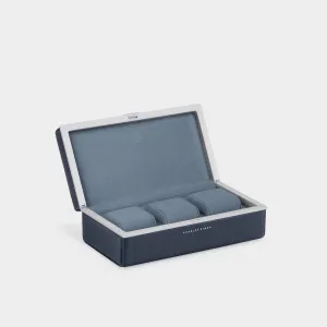 EATON 3 WATCH CASE - MARINE / GREY