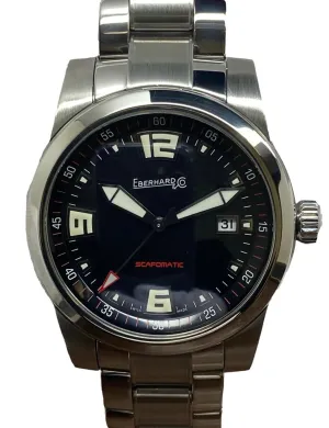 Eberhard Scafomatic 41026 Black Dial Automatic Men's Watch