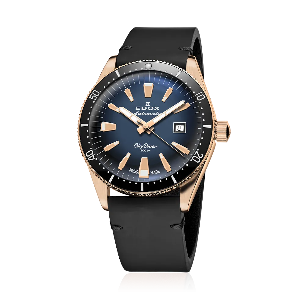 EDOX SWISS MADE 80126-BRN-BUIDR SKYDIVER DATE AUTOMATIC LIMITED EDITION