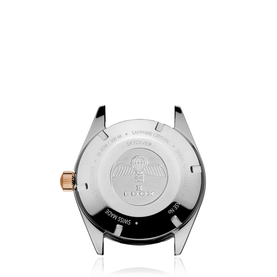 EDOX SWISS MADE 80131-357RNRC-VIO SKYDIVER 38 DATE AUTOMATIC SPECIAL EDITION