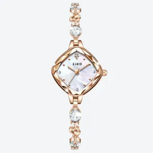 Elegant Crystal-Embellished Bracelet Watches