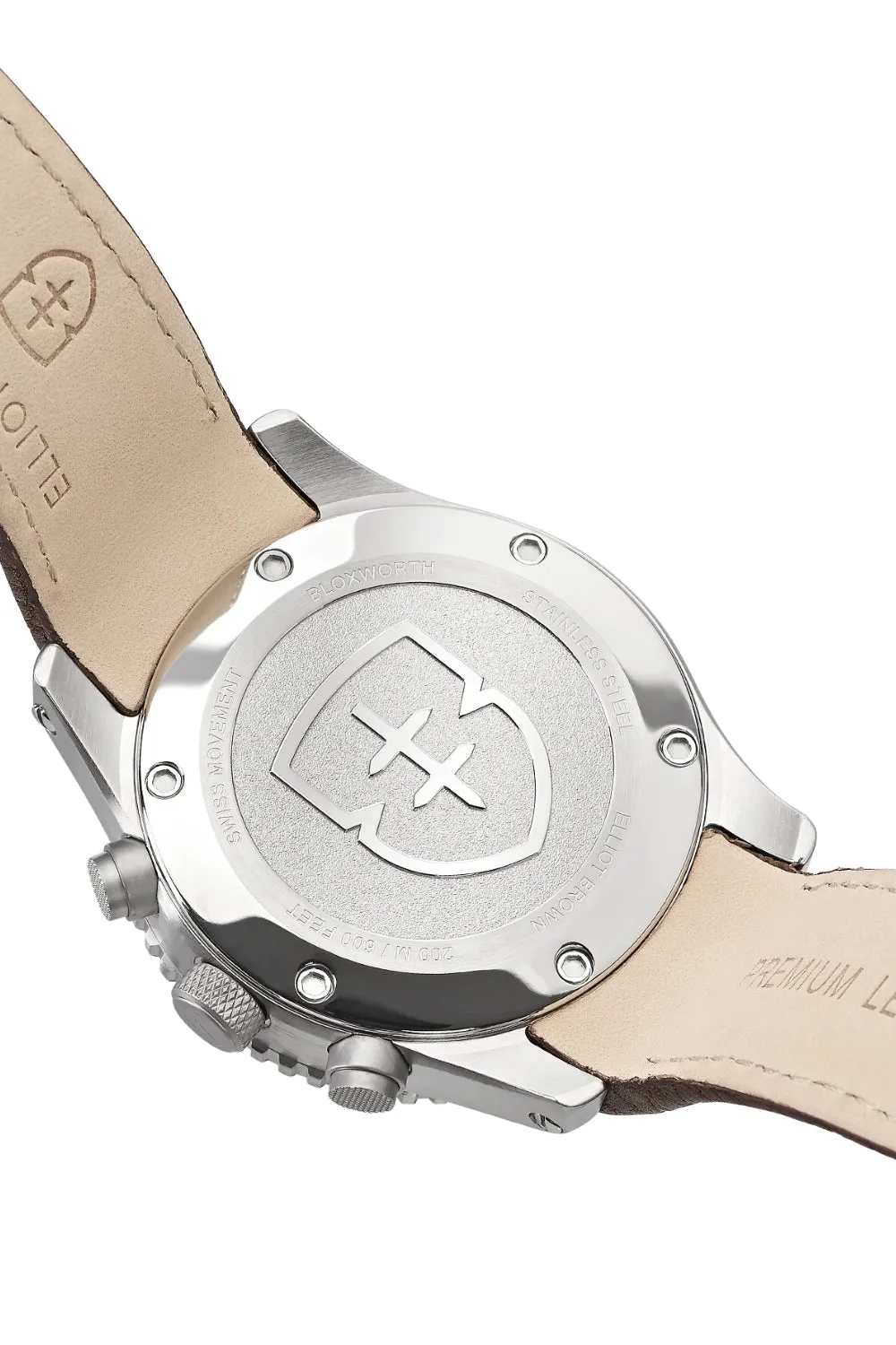 ELLIOT BROWN 929-015-L16 Bloxworth 44mm Stainless Steel Quartz Chronograph - Grey Dial
