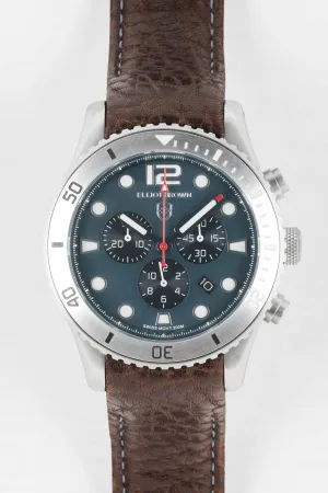 ELLIOT BROWN 929-015-L16 Bloxworth 44mm Stainless Steel Quartz Chronograph - Grey Dial