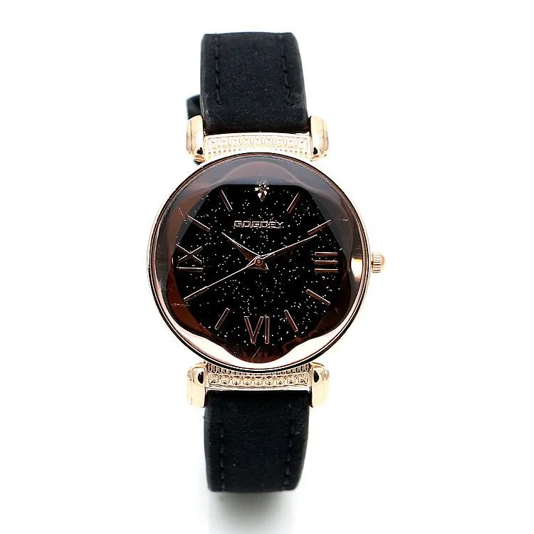 Emily Edwards Rose Gold Leather Watches