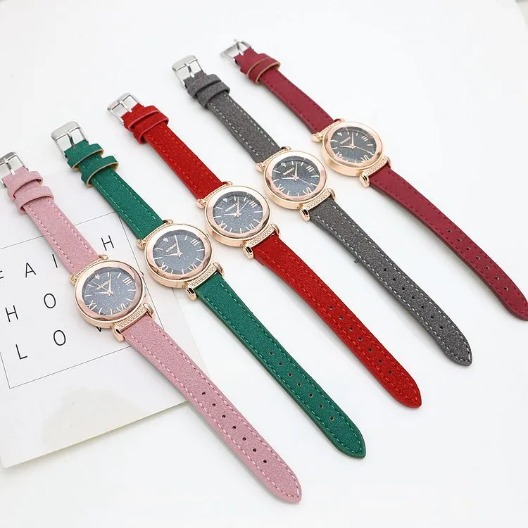 Emily Edwards Rose Gold Leather Watches