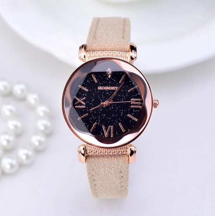 Emily Edwards Rose Gold Leather Watches
