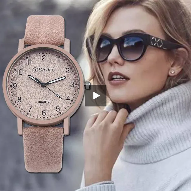 Emily Edwards Rose Gold Leather Watches