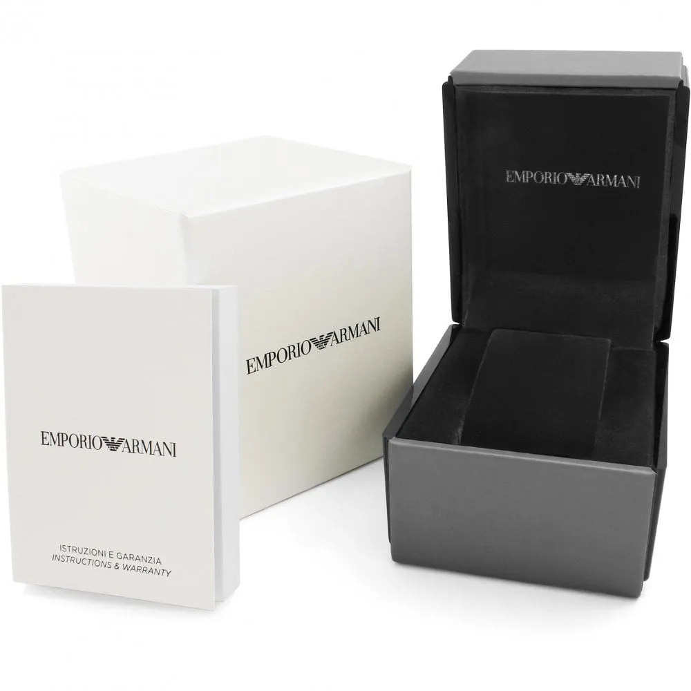 Emporio Armani Automatic Black Leather Men's Watch AR60051