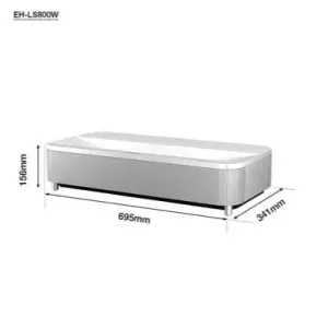 Epson Super-ultra-short-throw projector EH-LS800W