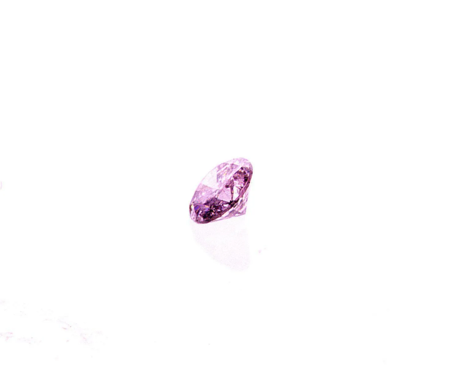 Fancy PINK Color 0.04 CT Natural Small Loose Diamond Round Cut GIA Certified