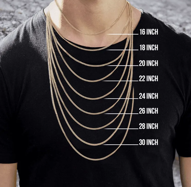 Fine Jewelry 14K SOLID GOLD Miami Cuban Necklaces
