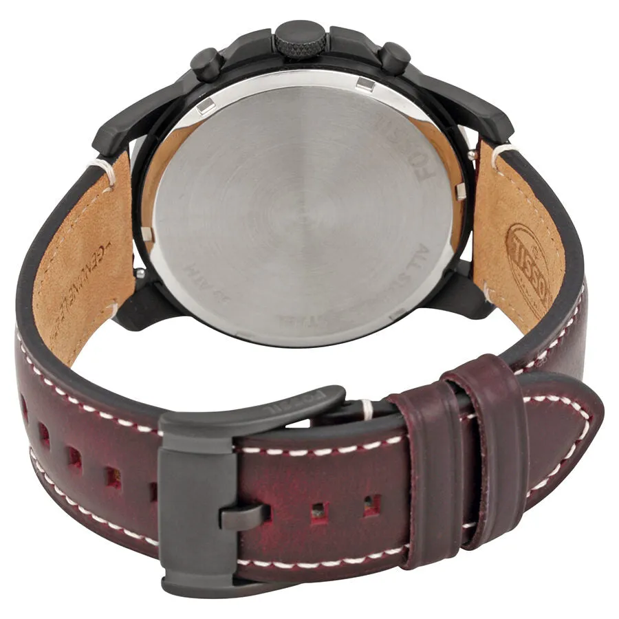 Fossil Grant Dark Brown Chronograph Leather Men's Watch FS5088