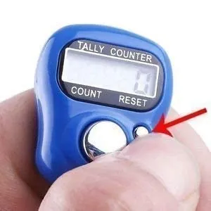 FreshDcart Manual Hand Finger Counting Machine Digital Head Electronic Tally Counter for Cricket Umpire and Various Counting Purpose (10Qty), plastic, Multicolour
