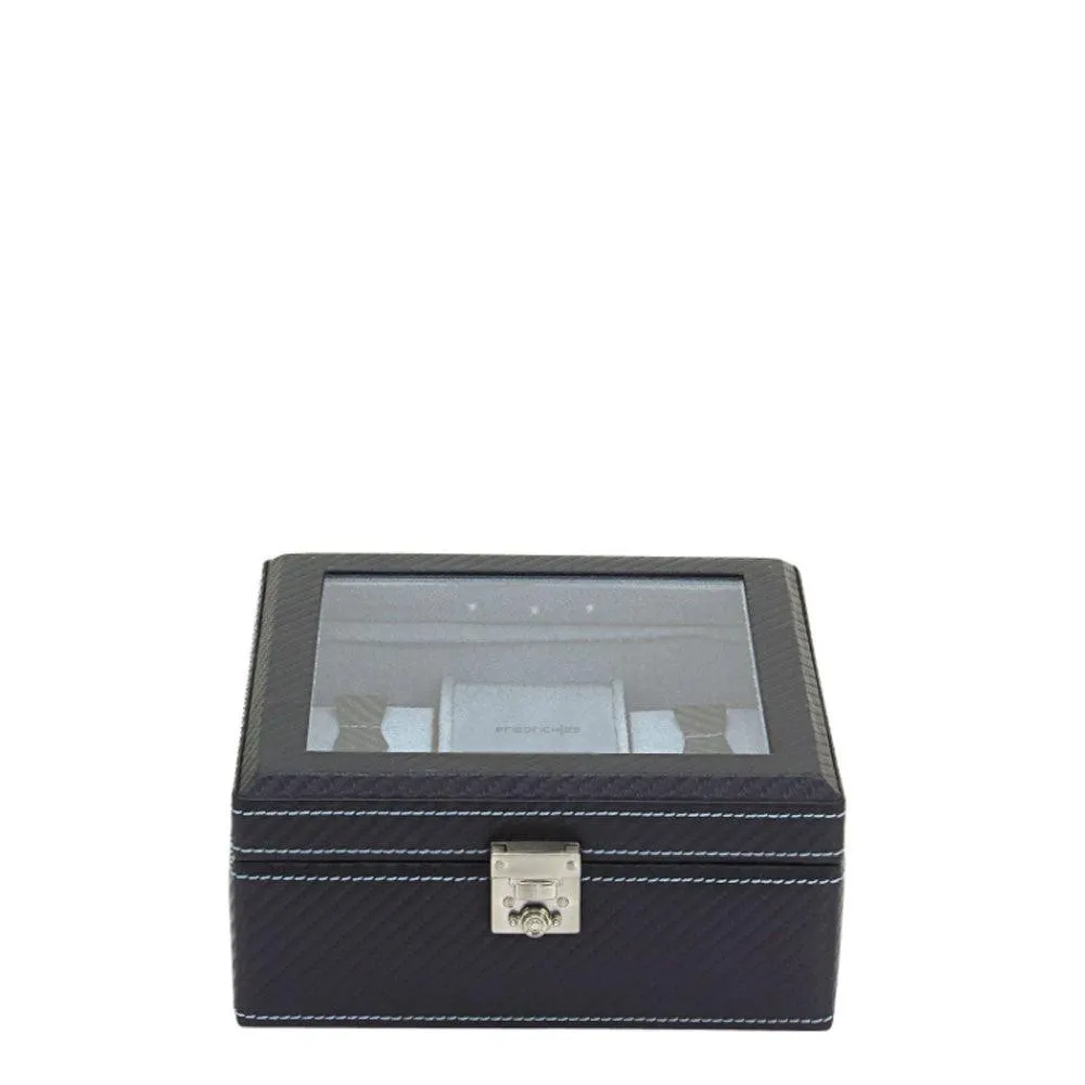 Friedrich23 Carbon 5-seater clock box box with dark blue 32058-5 led led
