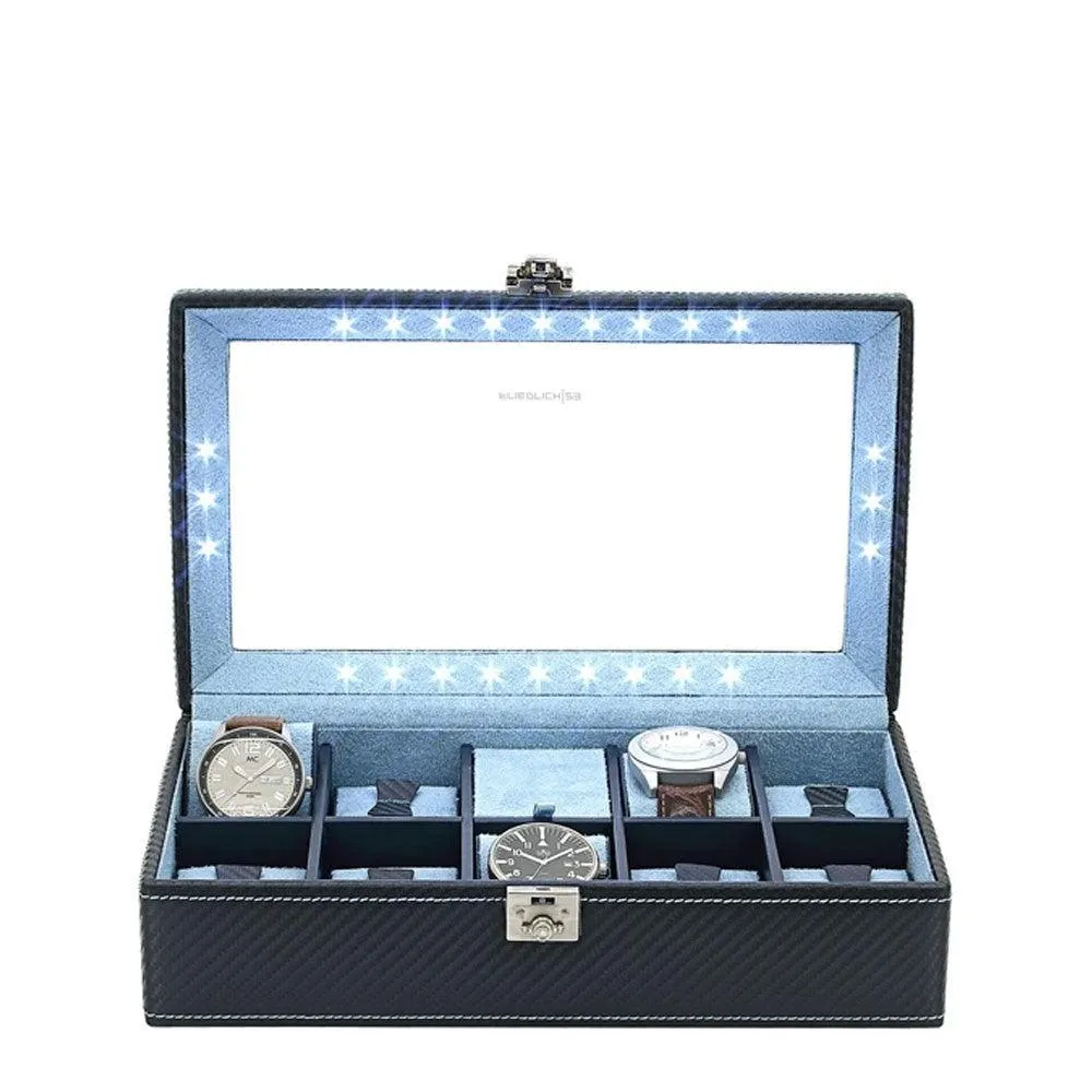 Friedrich23 Carbon 9-seater cable watches with Dark Blue LED 32059-5