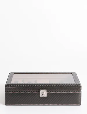 Friedrich23 Carbon 9-seater clock box box with dark brown led 32059-3