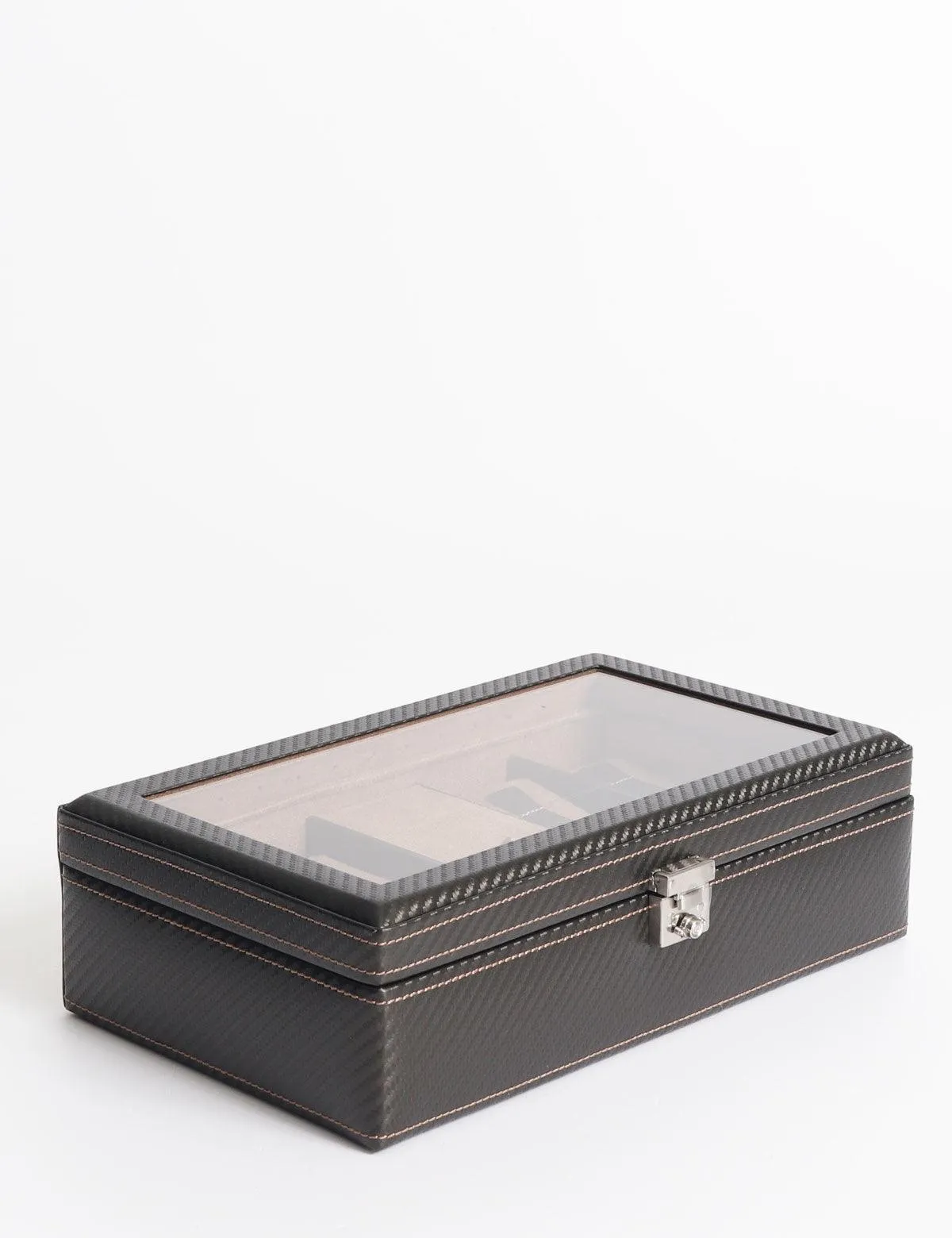Friedrich23 Carbon 9-seater clock box box with dark brown led 32059-3