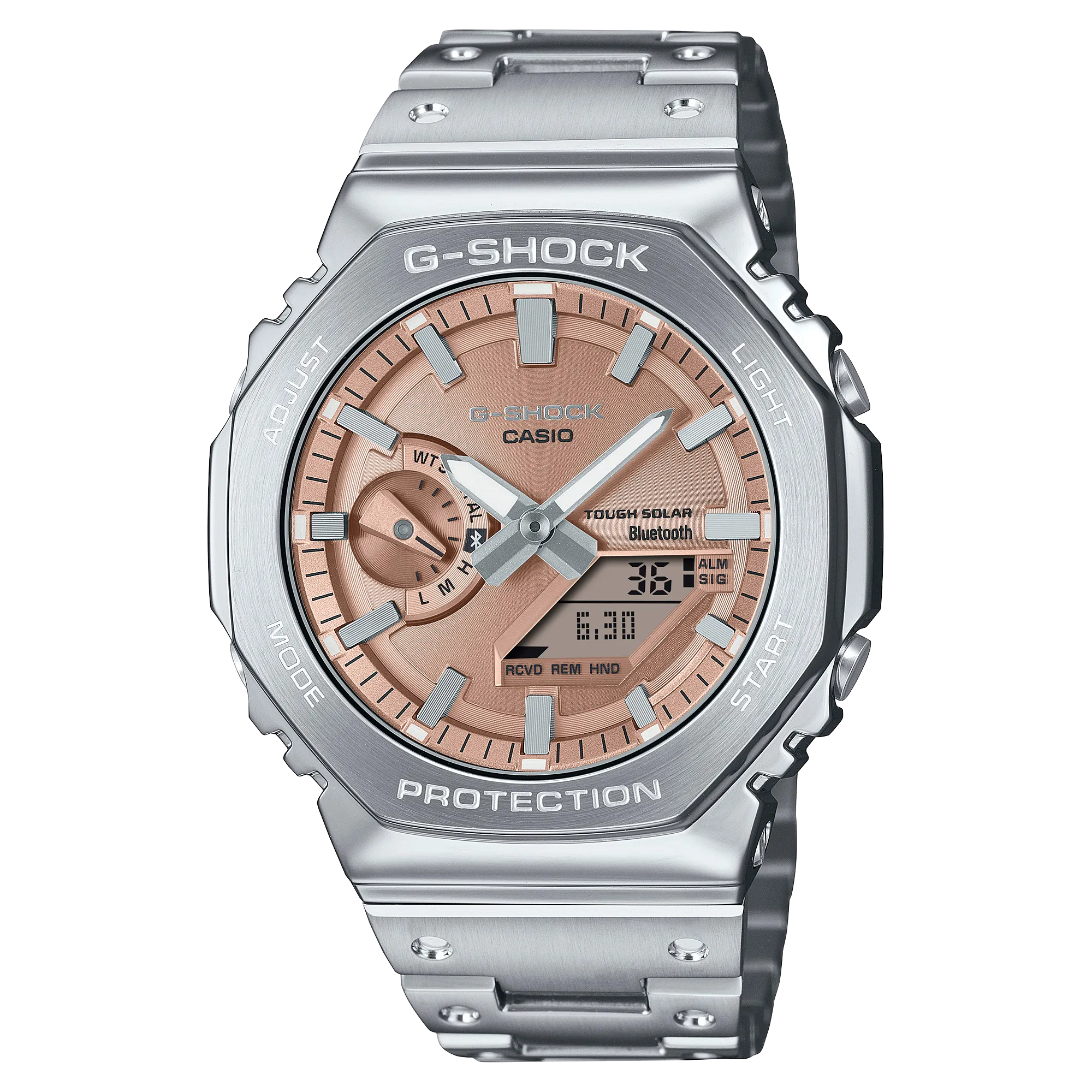 G-Shock Analog-Digital Full Metal Salmon Dial Men's Watch GMB2100AD-5A