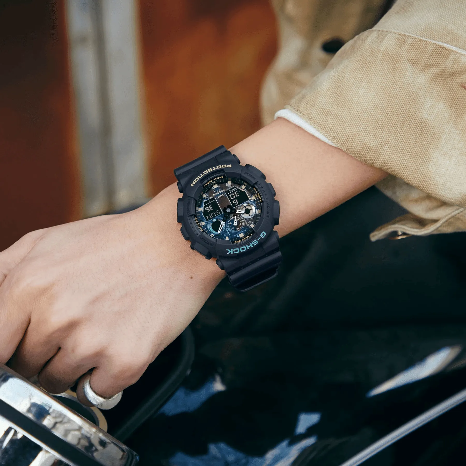 G-Shock Analog-Digital GA-100 SERIES Quartz Men's Watch GA100RC-1A