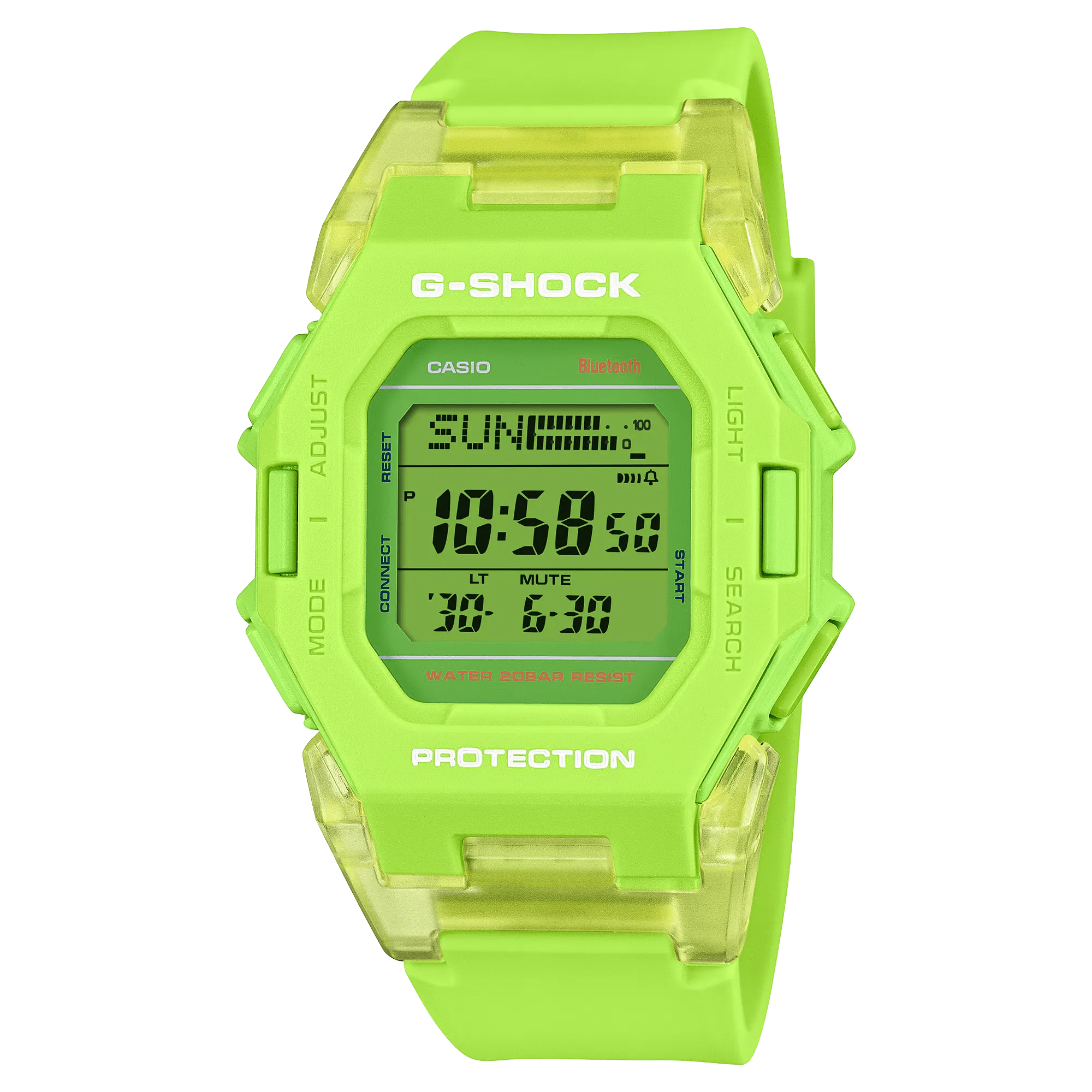 G-Shock Digital 41.5mm Fluorescent Green Men's Watch GDB500S-3