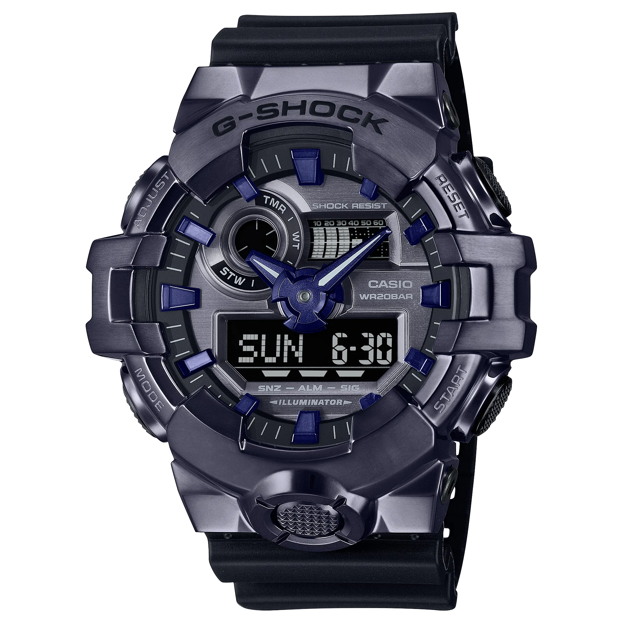 G-Shock G-STEEL Analog-Digital Black-Purple Men's Watch GM700P-6A