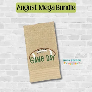 Game Day Football machine embroidery design (5 sizes included) DIGITAL DOWNLOAD