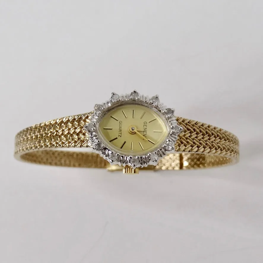 Geneva Wristwatch 14K Gold