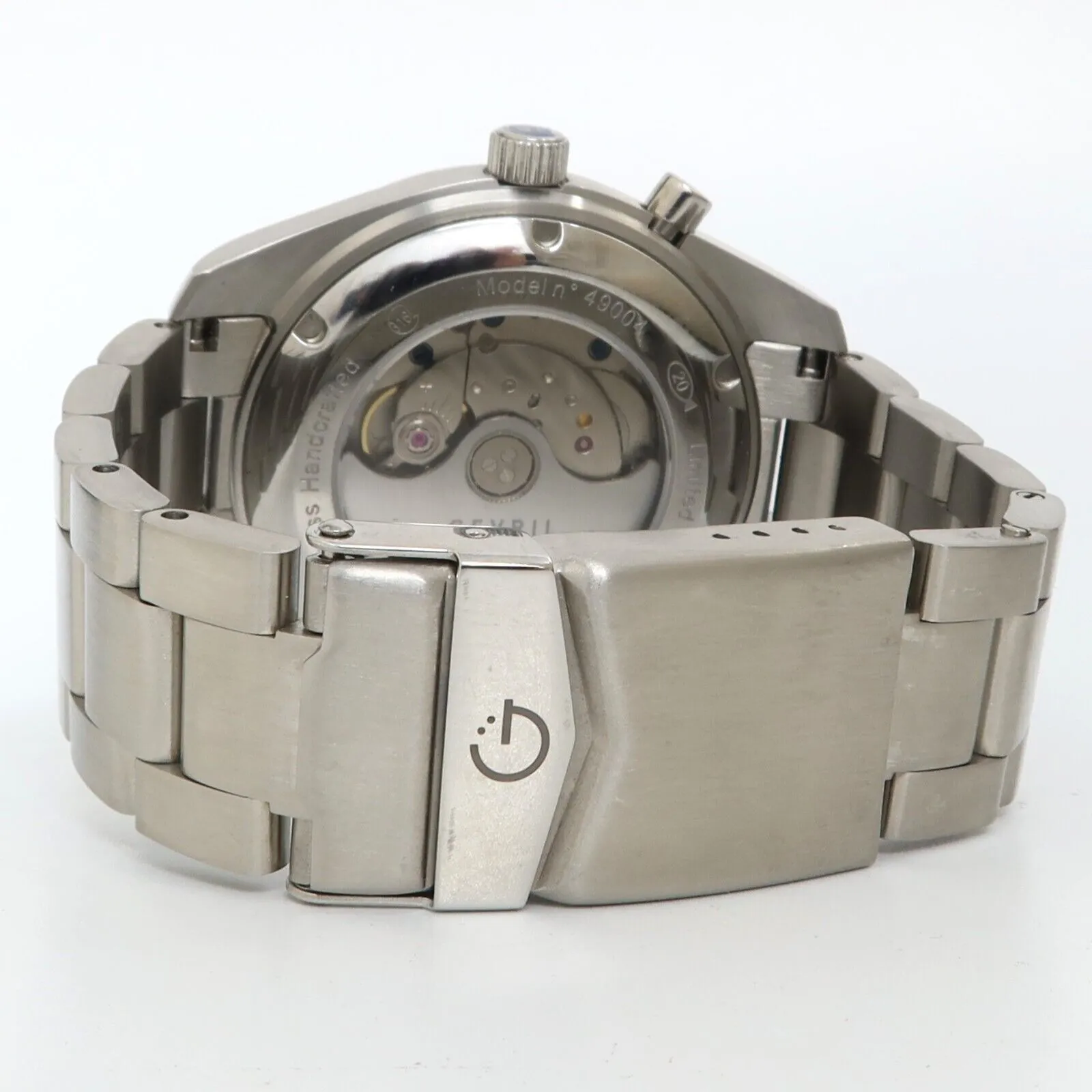 Gevril Lenox Silver Dial Automatic Stainless Steel 44MM Day/Date 49004