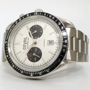 Gevril Lenox Silver Dial Automatic Stainless Steel 44MM Day/Date 49004