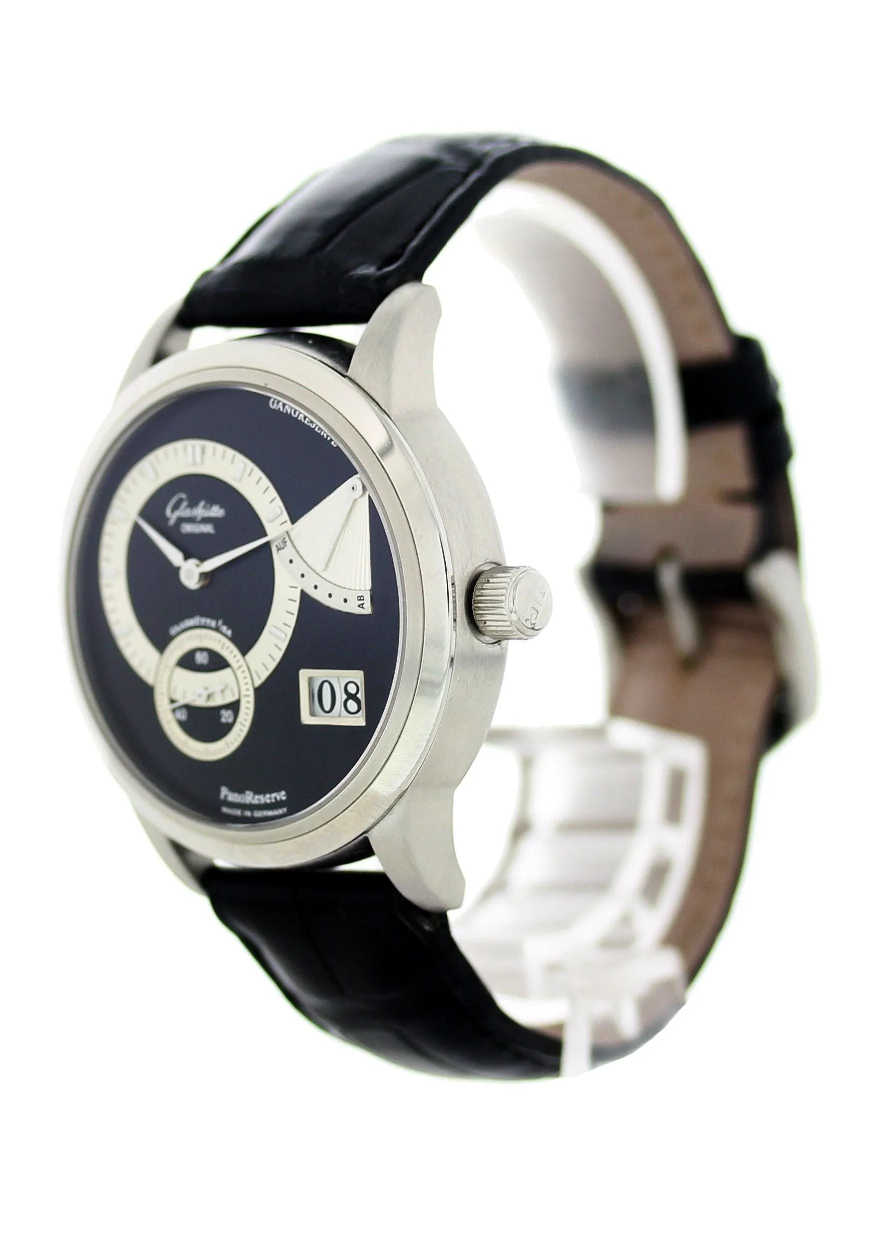 Glashutte Original PanoReserve  PanoDate 65-01-03-03-04 Platinum Box Papers.